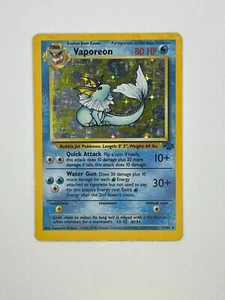 Pokémon TCG Vaporeon Jungle 12/64 Holo Unlimited Holo Rare - Picture 1 of 7