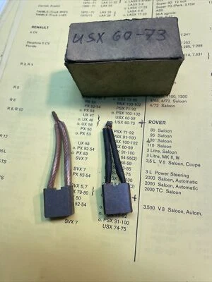 Renault R 8, R 10, R 16, TS. Ducellier Car Carbon Kit Starter USX 60-73 - Image 1 of 2