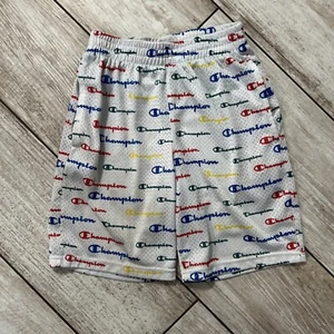 Champion Shorts Multicolor Logo Youth Size Medium Colorful Athletic - Picture 1 of 7