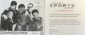 Commodores signed 8x10 s/w Foto alle 5 signed Autogramm mit Top Loader & COA - Bild 1 von 9