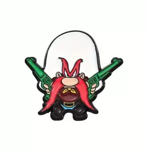 YOSEMITE SAM Looney Tunes Enamel Pin (BONUS SILVER STORAGE BAG) LAPEL PIN...RARE - Picture 1 of 3