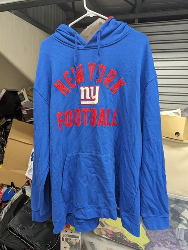 VETEMENTS Felpa con cappuccio Fanatics uomo ricamata New York Giants abbigliamento squadra NFL taglia 3XLB