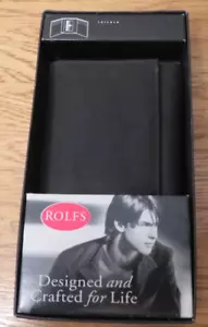 Rolfs Men's Black Wallet Trifold Made in China - Picture 1 of 5