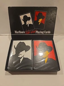 Vintage 1991 Marlboro Wild West Deck Playing Cards Sealed In Box - Picture 1 of 2