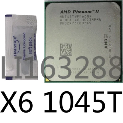 AMD Phenom II X6-1045T Socket AM3 667Mhz 6MB DeskTop CPU Processor - Image 1 of 2