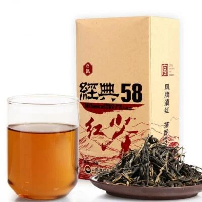 Té rojo Dian Hong 2025 marca Yunnan Phoenix clásico 58 Dianhong 380 g Foto 1 de 4