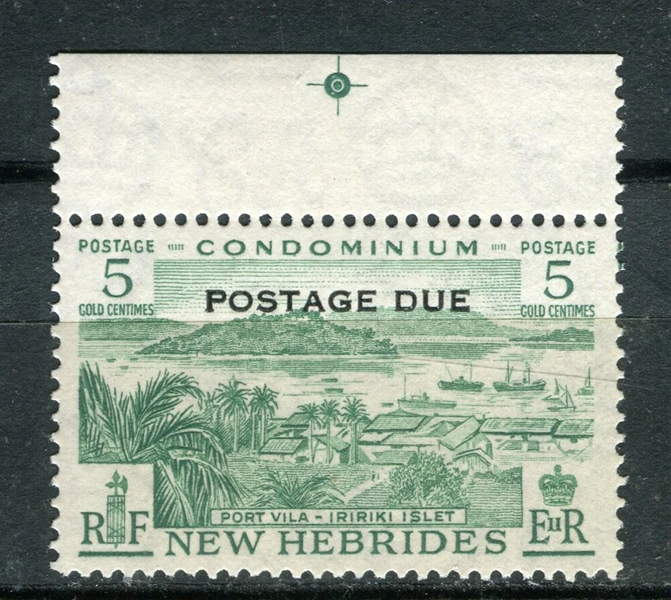 NEW HEBRIDES; 1940s early Postage Due issue Mint hinged Marginal value - Image 1 of 1