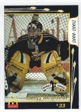 2001-02 Brandon Wheat Kings (WHL) Geoff McIntosh (goalie)