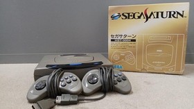 SEGA Saturn HST-0004 Console Tested Working Black Retro Gaming System