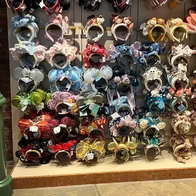 Disney Parks Loungefly Rapunzel Belle Bow sequins Ears Headband Cos 2025 UK - Image 1 of 4