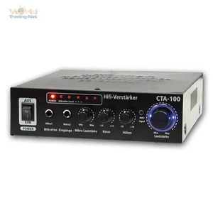 Mini Amplificador HiFi "CTA-100" 100W, 1x Line In, Amplificador Estéreo 12V / 230V - Imagen 1 de 4