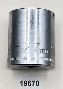 CRAFTSMAN 27 mm G 44243 flache Steckschlüssel 1/2 Zoll Antrieb 12 Pt. Made in U.S.A. - Bild 1 von 5