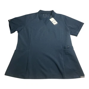 FIGS Inala Slim Fit Scrub Top XL Dark Harbor Collezione Tecnica Nuovo con etichette Vedi note - Foto 1 di 9