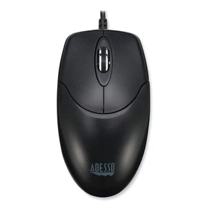 Adesso IMOUSEM6TAA Full Sized Left/Right Hand Use USB Desktop Mouse - Black New - Picture 1 of 4
