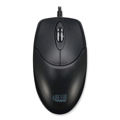 Adesso IMOUSEM6TAA Full Sized Left/Right Hand Use USB Desktop Mouse - Black New - Image 1 of 4