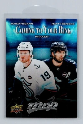 2025-26 UD MVP Coming to Your Rink CR-24 Jared McCann/Matty Beniers, Seattle Kra - Image 1 of 2