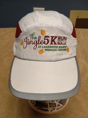 Chapéu de corrida The Jingle 5k corrida/caminhada no Lakewood Ranch centro médico 5 painéis - Imagem 1 de 4