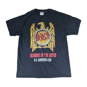 VTG Slayer Seasons In The Abyss US Campaign 1990 T-Shirt Size Large Vintage - Picture 1 of 10