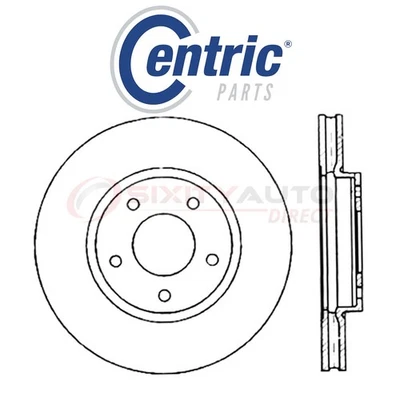 Centric C-TEK Disc Brake Rotor for 1997-1999 Jaguar XK8 4.0L V8 - Kit Set vk Foto 1 de 4