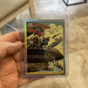 2023 TOPPS CHROME STAR WARS GALAXY #14 SKIRMISH ABOVE THE SARLACC /50 Mojo - Picture 1 of 2