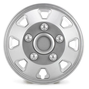 4x Radkappe Radblende 15 Zoll ITAH MATT SILBER für Transporter / Wohnmobile - Zdjęcie 1 z 3