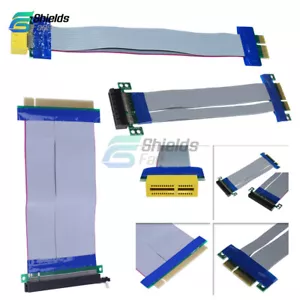PCI-E 1X 4X 8X 16X Professional Riser Card Ribbon Extender Extension Cable - Bild 1 von 16
