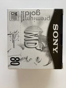 Sony MDW80PL Premium Gold MiniDisc Five Pack - Picture 1 of 3