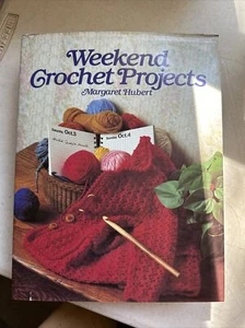 Weekend Crochet Projects Margaret Hubert 1981 Pullover, Afghanen Vintage gehäkelt - Bild 1 von 8