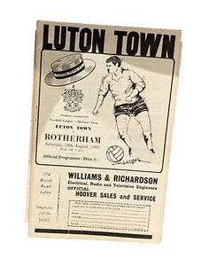 LUTON TOWN V ROTHERHAM - DIVISION DREI - 24/8/1968 - Bild 1 von 1