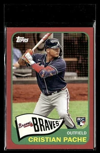 2021 Topps Cristian Pache Rookie 1965 Redux Insert Red Parallel /70 #T65-8 - Picture 1 of 2