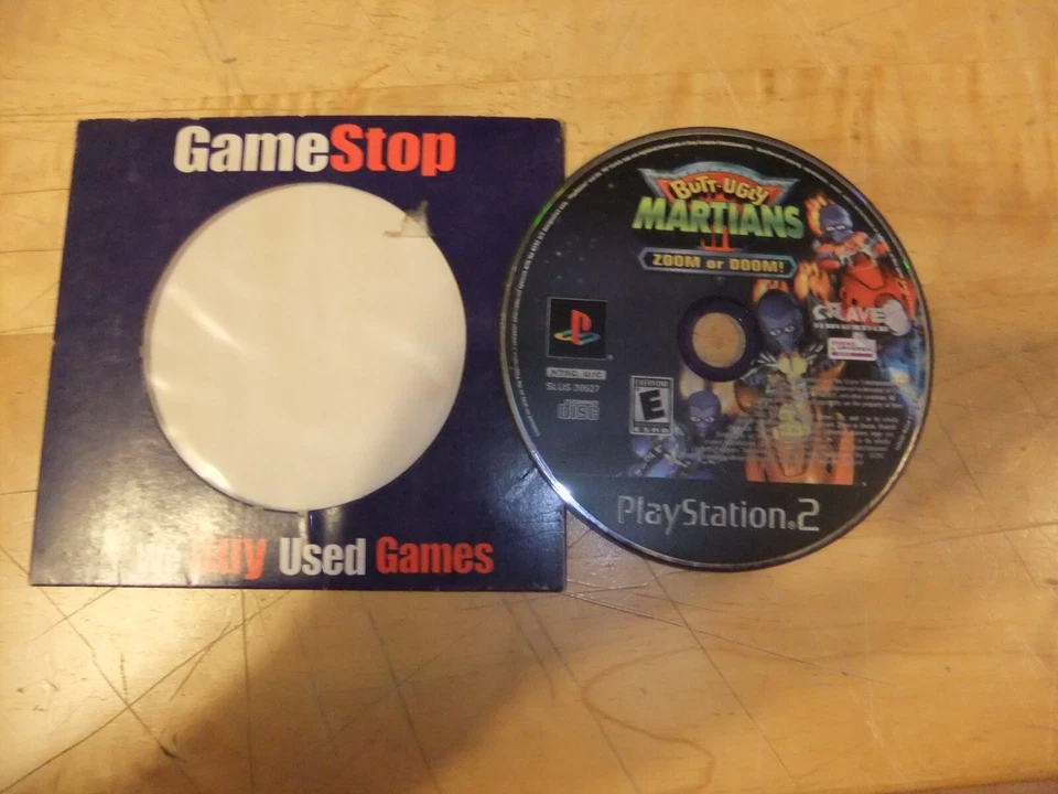 2002 Butt-Ugly Martians: Zoom or Doom PlayStation 2 PS2 DISC ONLY TESTED GAME - Image 1 of 2