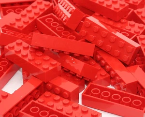 LEGO BRICKS 25 x RED 2x6 Pin - From Brand New Sets Sent in a Clear Sealed Bag - Picture 1 of 4