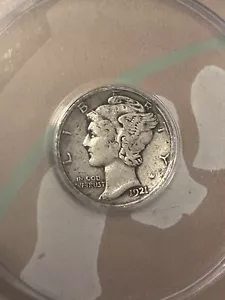 1921 d Mercury Dime Anacs Vf30 chiave data - Foto 1 di 3