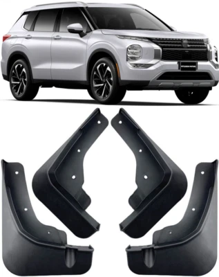 Genuine Front & Rear Splash Guards Mud Flaps For 2022-2025 Mitsubishi Outlander - image 1 of 4