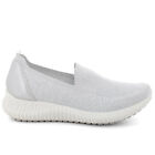 Sneaker slip onda donna Igi&Co in tessuto bianco argento - 5652211KARINA