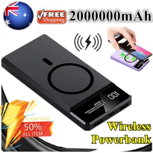 2000000mAh Power Bank Magnetic Wireless Charging Portable Charger for iphone - Picture 1 of 17
