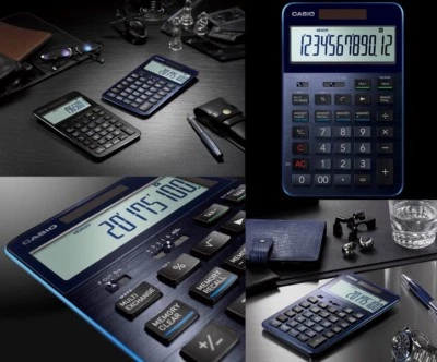 CASIO S100 BU Premium Desktop Calculator for Professional New calc NAVY BLUE - Image 1 of 4