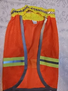 Orange High Viz Hard Hat Neck Shade - Picture 1 of 6