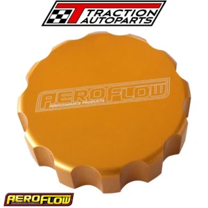 AEROFLOW Billet Radiator Cap Cover Large 57.95mm, GOLD Finish, AF463-0042G - Picture 1 of 4