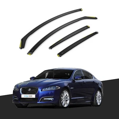 Jaguar XF X250 MK1 2007-2015 4 Door Saloon Wind Deflectors 4pc Tinted - Image 1 of 4