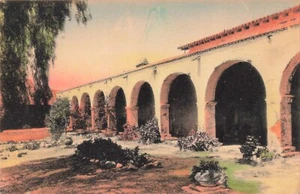 San Juan Capistrano, California Postcard Mission Handcolored c 1920     Y9 - Picture 1 of 2