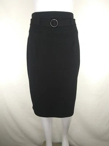 Grace Elements Falda 28 Cintura Negro Elástico Recto Lápiz Cinturón Hasta la Rodilla - Imagen 1 de 12