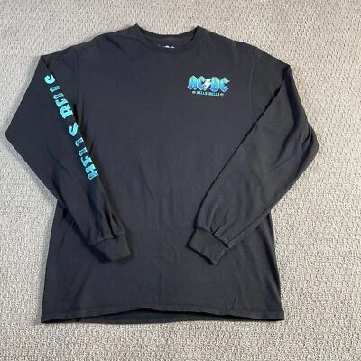 AC/DC Hells Bells Long Sleeve Tour Tee M – Black Lightning Band Shirt - Image 1 of 4