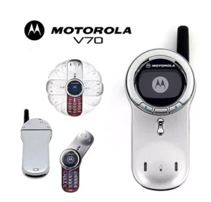 Motorola V70e - Silber - Entsperrt - Sehr Selten - Vintage Sammlerstück - Bild 1 von 22