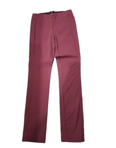 Pantalones Theory Navalane Neoteric tiro medio rojo borgoña pantalón para mujer 4 - Imagen 1 de 8