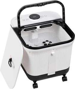 Masajeador de lavabo de spa de pies Shiatsu blanco con rodillos de masaje térmico y chorros - Imagen 1 de 9