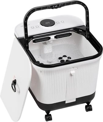 Shiatsu Foot Spa Bath Basin Massager White with Heat Massage Rollers and Jets - Image 1 of 4