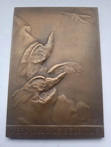 AVIATION / BELGIAN AERO CLUB BRONZE MEDAL by BLIN - Picture 1 of 3