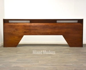 Walnut Mid Century Modern King Headboard - Picture 1 of 6