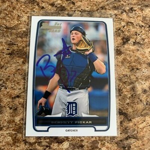 Bennett Pickar Signed 2012 Bowman Draft Rc Auto Detroit Tigers 